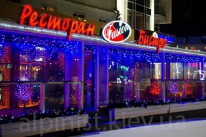 новогоднее оформление ресторанов профессионалами альпинистами фото